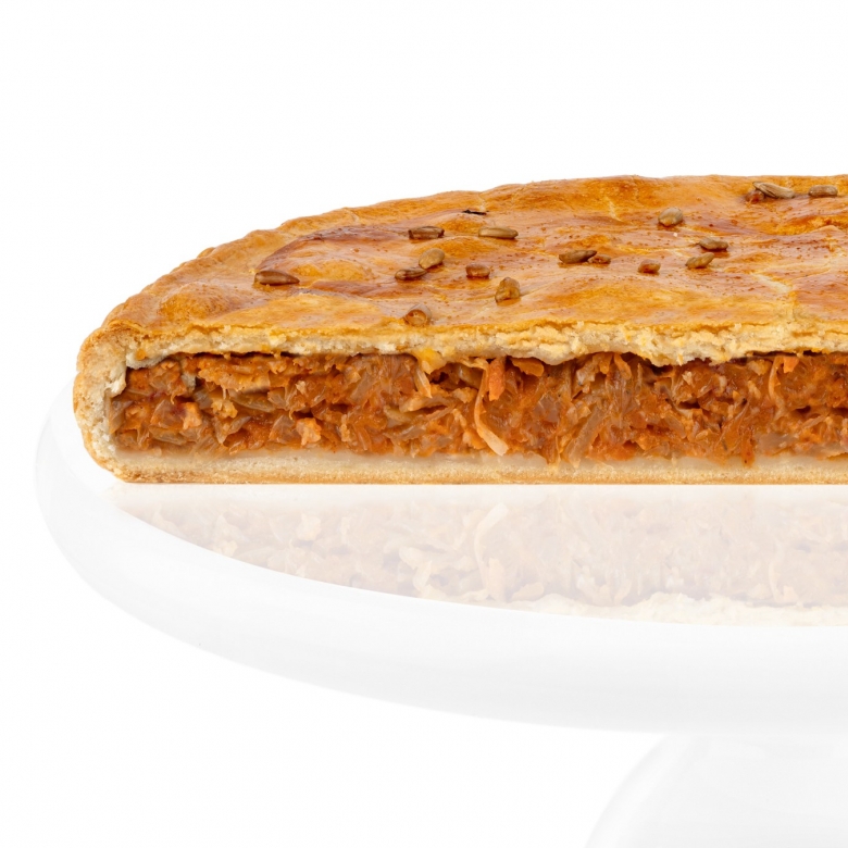 Постный пирог с капустой 