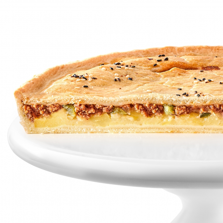 Пирог с говядиной и картофелем