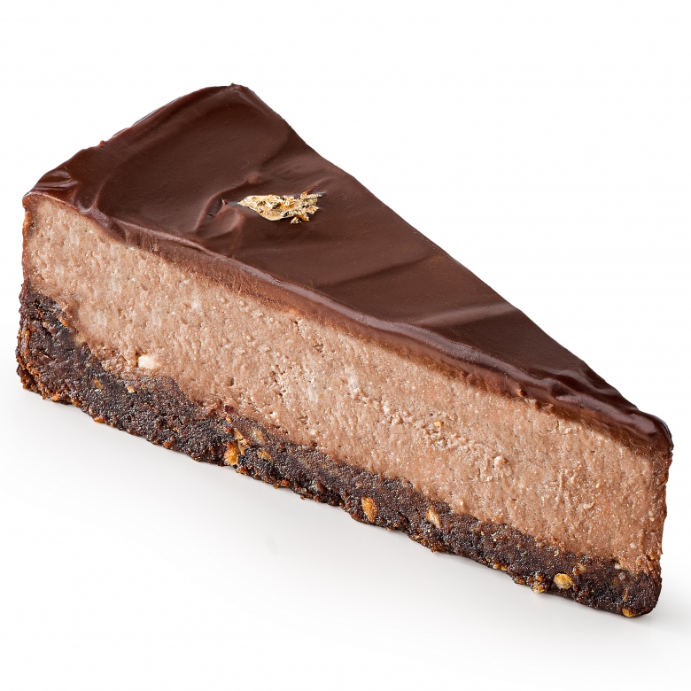 Кусочек шоколадного чизкейка