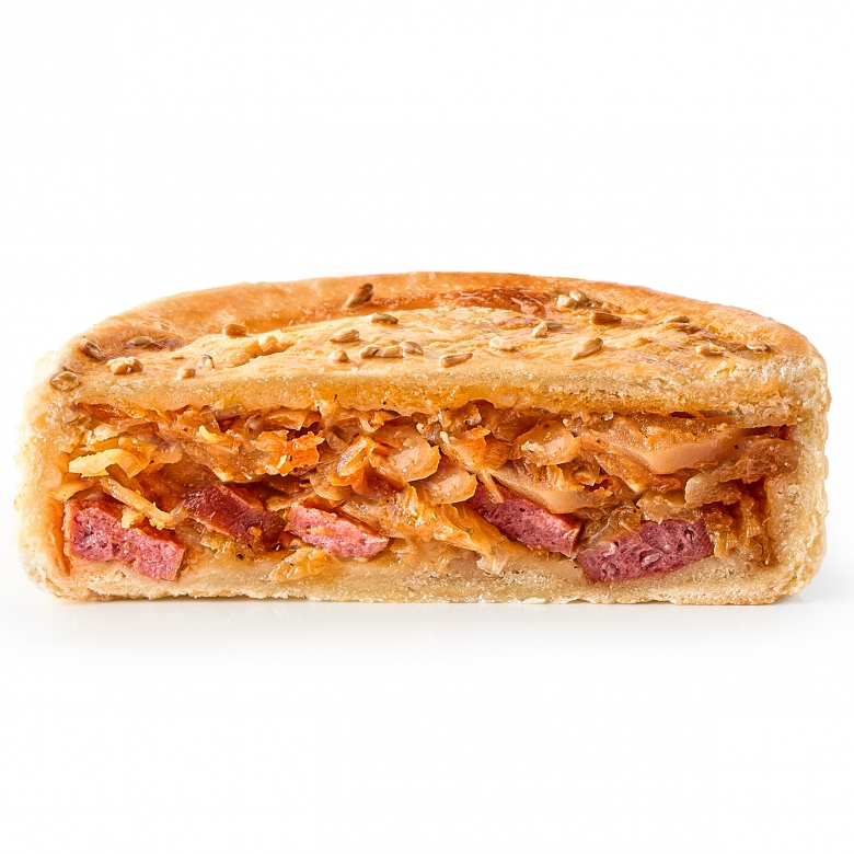 Мини с капустой и колбасками